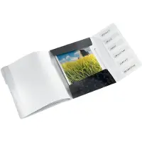 Leitz WOW - Klassifikasjonsmappe - 6 rom - 6 deler - bokryggbredde: 17 mm - for A4 (210 x 297 mm) - kapasitet: 200 ark - med fliker - svart