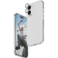 PanzerGlass CARE by - 3-in-1 Protection Combo Bundle - baksidedeksel for mobiltelefon - polykarbonat, termoplast-polyuretan (TPU) - blank - for Apple iPhone 17