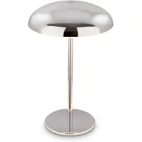 Briloner LED-batteridrevet bordlampe Brilo unplugged Caxa 30 cm, krom