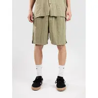 Vissla Grad Stripe 17" Elastic Linen Shorts grønn