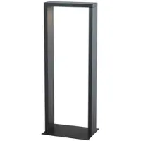 KLEWE LED-solcellelampe AXIS MAXI, antrasitt, 65 cm, aluminium, IP65