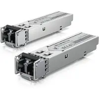 Ubiquiti UACC-OM-MM-1G-D - SFP (mini-GBIC) transceivermodul - 1GbE - LC-enkeltmodus - opp til 550 m - 850 nm (en pakke 20)
