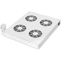 Digitus DN-19 FAN-4-HO - Systemviftebrett - med 4 kjølevifter - grå - 19