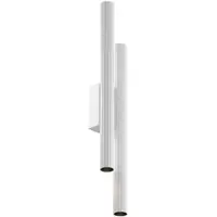 Maytoni LED-vegglampe Calipso, hvit, høyde 49 cm, metall, 4 lyskilder