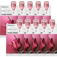 Mediheal Rose PDRN Essential Mask Healthy Glow 10 pieces
