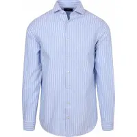 Steppin' Out Skjorte Oxford Stripe Blå Lyseblå Størrelse