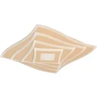 FISCHER&HONSEL GMBH LED-taklampe HERO, sand, 40x40 cm, fjernkontroll, CCT dimbar