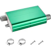 Vevor Dieselvarmerlyddemper, 24 mm oppgradering av dieselvarmerlyddemper, parkeringsvarmerelyddempere passer med 2 klemmer og skruer, oppgradert eksosrørlyddemper i aluminiumslegering for 2KW 5KW 8KW