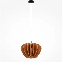 Maytoni hengelampe Cambio, brun, Ø 47,5 cm, filt, E27