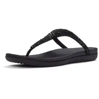FitFlop Solay Mixed Crystal Toe Post Sandaler