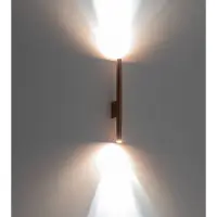 Euluna Vegglampe Laser, kobberfarget, metall, 40 cm høy, G9