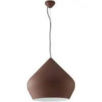 LUCE Design Hengelampe Tholos, bronsefarget/hvit, Ø 52 cm, metall