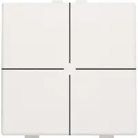 Niko 4-fold push button for niko home control white