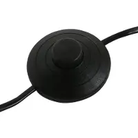 Steinhauer Stang-gulvlampe, svart/hvit lin, høyde 160 cm, E27