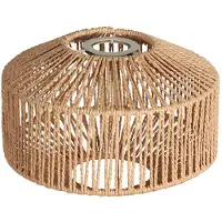 Anne Light & Home Hengelampe Ropex 4530, 5 lyskilder, lang, svart, kabel brun