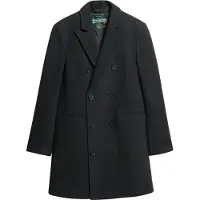 Superdry for man. M5011885A Merchant Town Coat black (XL), Casual, Wool