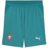 Puma Portugal 2026 Shorts Youth, Clothing, Green Lagoon/White, 15-16Y
