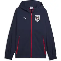 Puma Austria PUMATECH Woven Jacket Men, Clothing, Navy/Red, XS