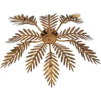 QAZQA Vintage taklampe gull 70 cm 5-lys - Botanica