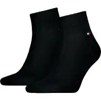 Tommy Hilfiger Sokker - 2-pack - Kvartal - Svart - - 43/46 - Sokker