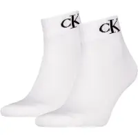 Calvin Klein Jeans Sokker - 2-pack - Hvit M/Logo - - 43/46 - Sokker