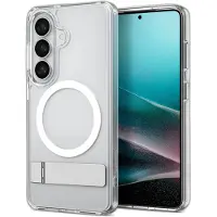 Spigen Ultra Hybrid S Mag MagSafe-etui for Samsung Galaxy S26+ - klart og hvitt