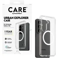 PanzerGlass Urban Explorer Case Transparent w. White Qi Samsung Galaxy S26