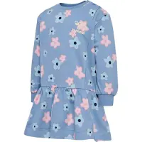 Hummel Kjole - hmlRinna - falmet Denim m. Blomster - - 56 - Kjole