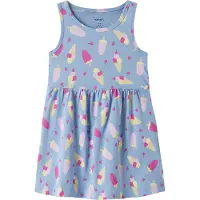 Name it Kjole - NmfVineo - Serenity/Ice Cream - - 2 år (92) - Kjole