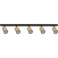 Sigma Downlight Zoom, 5 lyskilder, svart/gull