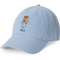 Ralph Lauren for man. 710B14599001 Linen cap with blue Polo Bear (OSFA), Casual