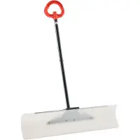 Vevor snøskuffer, 91,5 cm utendørs snøplogspade med ergonomisk grep, HDPE-plastblad, vinterspadler med segmentert håndtak, metallkantlist, bærbart snøryddingsverktøy for innkjørsel og hage