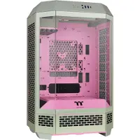 Thermaltake The Tower 300 - Mikrotårn - mini ITX / micro ATX - sidepanel med vindu (herdet glass) - ingen strømforsyning (PS/2) - matcha plum - USB/lyd