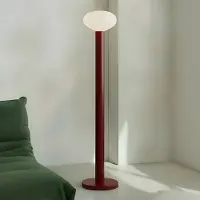 Aldex Gulvlampe Flo, rød, høyde 138 cm, 1 lyskilde, glass