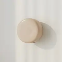 Aldex Vegglampe BonBon, beige, Ø 16 cm, glass