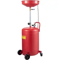 Vevor avløpstank for spillolje 20 gallon bærbar oljeavløp Luftdrevet avløp Oljeskift, oljeavløpsbeholder, flytende drivstoffoverføringsdrenering Justerbar trakthøyde, med trykkreguleringsventil