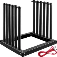 Vevor frontrutestativ 5-liters, frontrutestativ i stål, frontrutestativ til glass 24-tommers høyde, frontrutestativ for lastebil med PVC-pute og skumpolstring, glassstativ for lastebil, for glasstrans