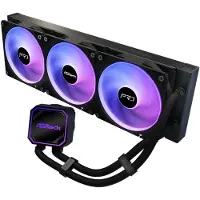 Asrock Pro 360 ARGB - Væskekjølesystem for prosessor - Radiatorstørrelse: 360 mm - (for: AM4, AM5, LGA1851, LGA1700) - kobber - 120 mm