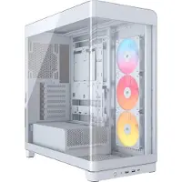 Corsair FRAME 4500X RS-R ARGB - Mid tower - utvidet ATX (E-ATX) - sidepanel med vindu (herdet glass) - ingen strømforsyning (ATX) - hvit - USB/lyd