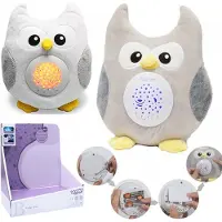Woopie Baby plysj natt- og sovehjelper 2-i-1 ugle - 10 sovemelodier