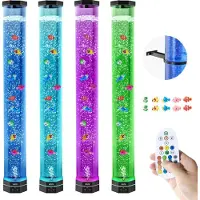 Vevor boblerørlampe 16 farger 1 m sensorisk akvarielampe for lindring og beroligelse
