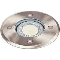 LINDBY Nedfelt lampe Insa, Ø11cm, stål, GU10, IP67