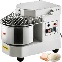 Vevor kommersiell deigmatmikser Spiraldeigmikser med 8,5 Qt rustfri stålbolle