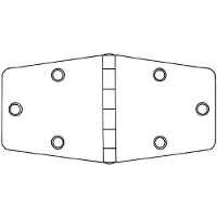 Talamex Hengsel 151x74.5x2 Mm