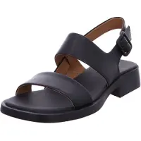 Camper for woman. K201486-005 Dana leather sandals black (38), Flat, Buckle, Casual