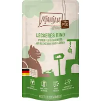 MjAMjAM Økonomipakke Quetschie Pure Meat Delight 24 x 125 g - rent storfekjøtt