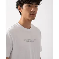 Armani Exchange for man. XM001280AF10361U0002 Regular T-shirt with white logo (M), Casual, Cotton, Short sleeve