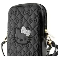 Hello Kitty håndveske HKPBPEKHBPK svart/svart quiltet sløyfe-rem