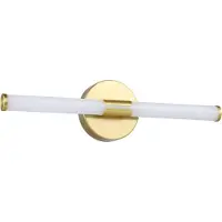 Eglo LED-vegglampe Ramola, messingfarget, bredde 45 cm, IP44, CCT