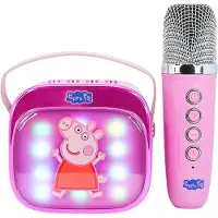 OTL TECHNOLOGIES Peppa Gris Høyttaler m. Mikrofon - Trådløs - Karaoke - - OneSize - Høyttalere